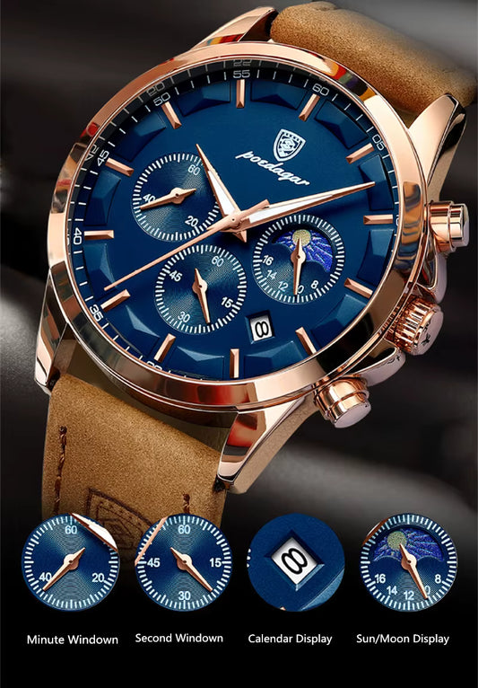 POEDAGAR™ – L’Excellence au Poignet 100% en Cuir