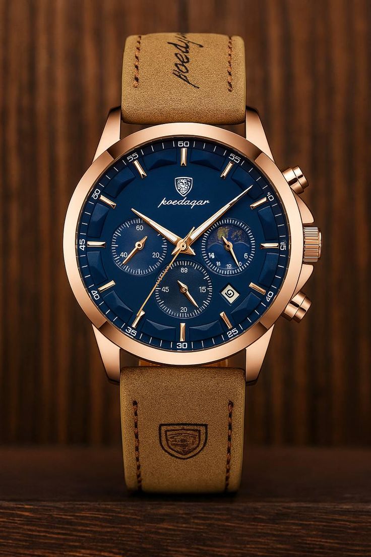 POEDAGAR™ – L’Excellence au Poignet 100% en Cuir