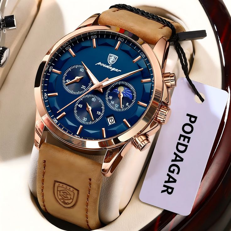 POEDAGAR™ – L’Excellence au Poignet 100% en Cuir