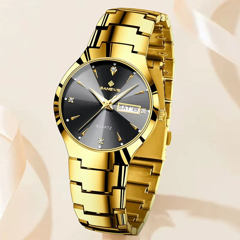 Montre tendance Femme de marque BANGWE en Acier Inoxydable