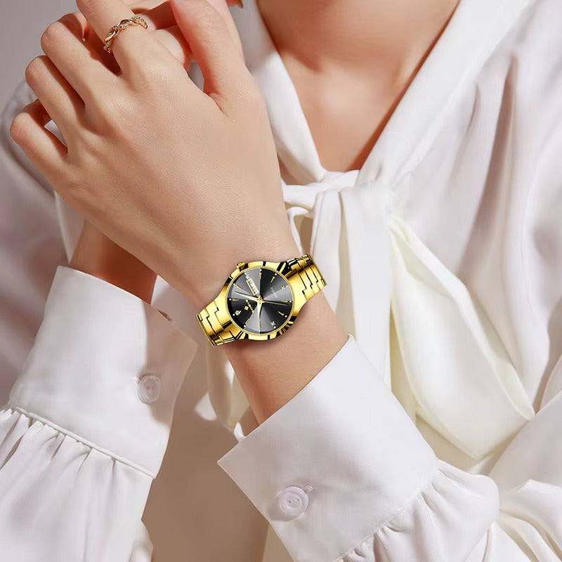 Montre tendance Femme de marque BANGWE en Acier Inoxydable