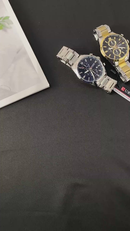 Montre Homme CURREN – en Acier Inoxydable _ Élégance Intemporelle, Performance & Prestige.